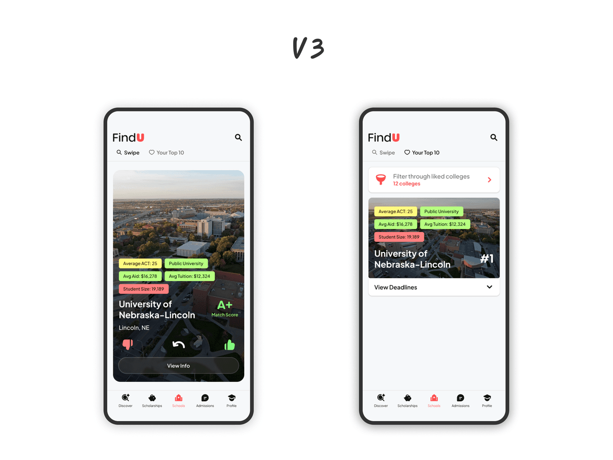 Version 3 design mockup